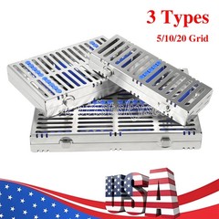 Dental Sterilization Cassette Rack Autoclavable Stainless Steel 135°C 5/10/20