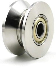 V Groove Stainless Steel Silent Pulley 600lb Silver Tone