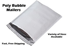 SELF SEALING POLY WHITE BUBBLE MAILERS PADDED MAILING BAGS SHIPPING ENVELOPES