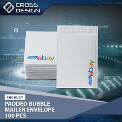 100 /200 /300 /400 Padded Bubble Mailer Envelope With Color Logo 6.5” x 9.25”