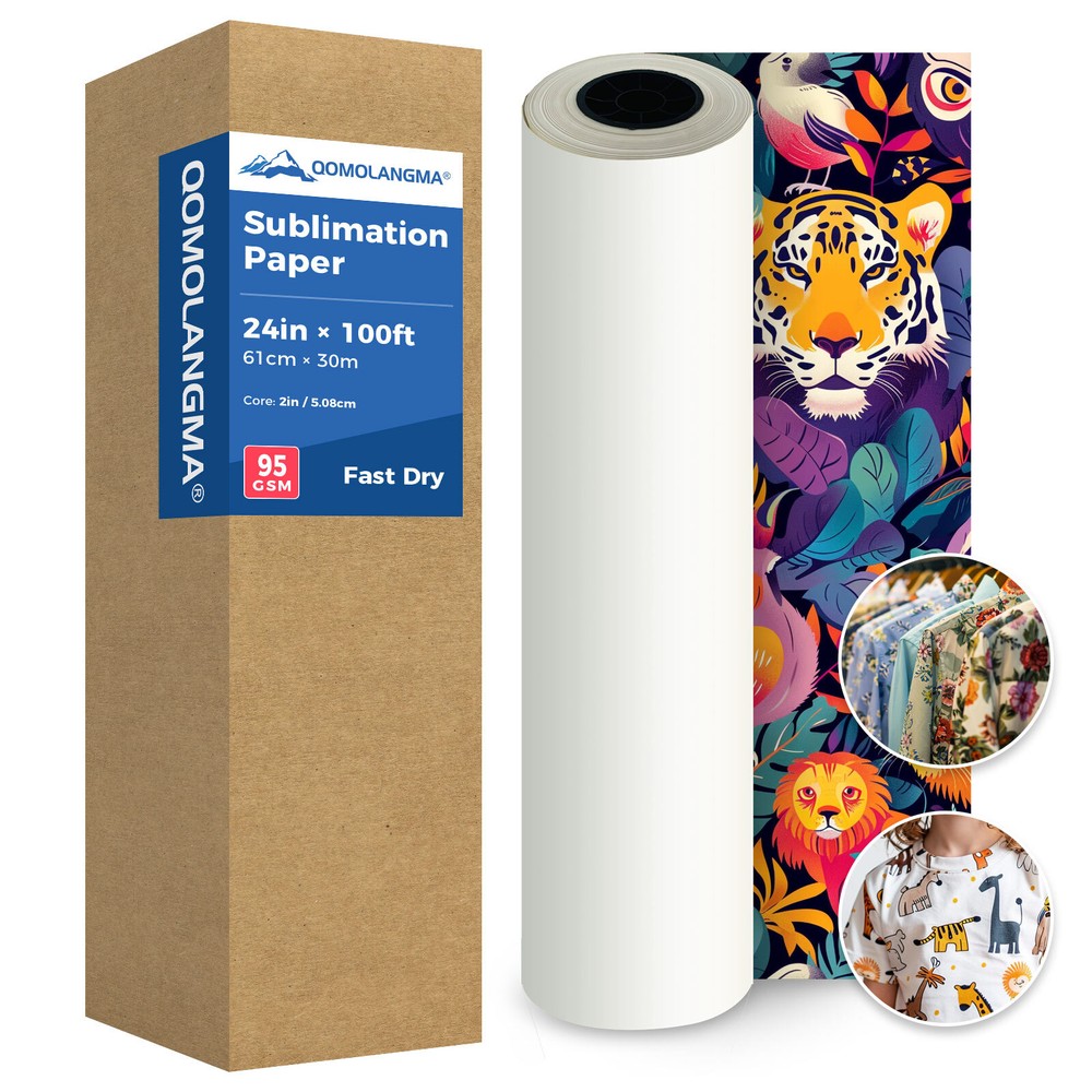 4Rolls 95g 24″ x 100′ Fast Dry Dye Sublimation Paper for SureColor F570 Printer