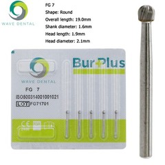 Wave Dental Carbide Burs Round For High Speed Handpiece FG 1/4 1/2 2 4 6 8 Prima