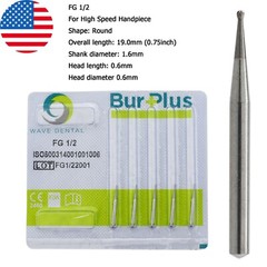 Wave Dental Carbide Burs Round For High Speed Handpiece FG 1/4 1/2 2 4 6 8 Prima