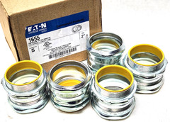 5 pcs NEW Eaton Crouse-Hinds #1655 2in EMT Compression Box Connector for Conduit