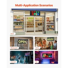 40×18 in Programmable LED Scrolling Sign Digital Display Board P6 Full-color