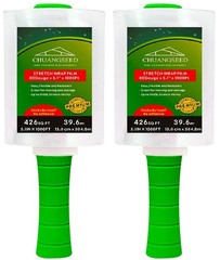 2-Pack Industrial Mini Clear Stretch Wrap Film 80 Gauge 5.1″ 1000ft for Pallet