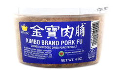 KIMBO Brand Pork Fu Cooked Shredded Dried Pork Product 4 oz ( Pack of 2)~09/2027