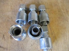 6 Pack Genuine Gates Hydraulic Hose Fittings 12G-12FJX Female JIC 37 Swivel