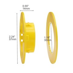 Plastic Bushing Grommet Protector for Metal Stud Wire Pulling 100 Pack