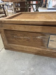 Original 1960s Vintage Medical US Army Field Dental Exam Chair Original Wood Box