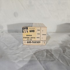 Allen-Bradley 600-TAX109 Series A Manual Motor Starter NOS New in Box Surplus