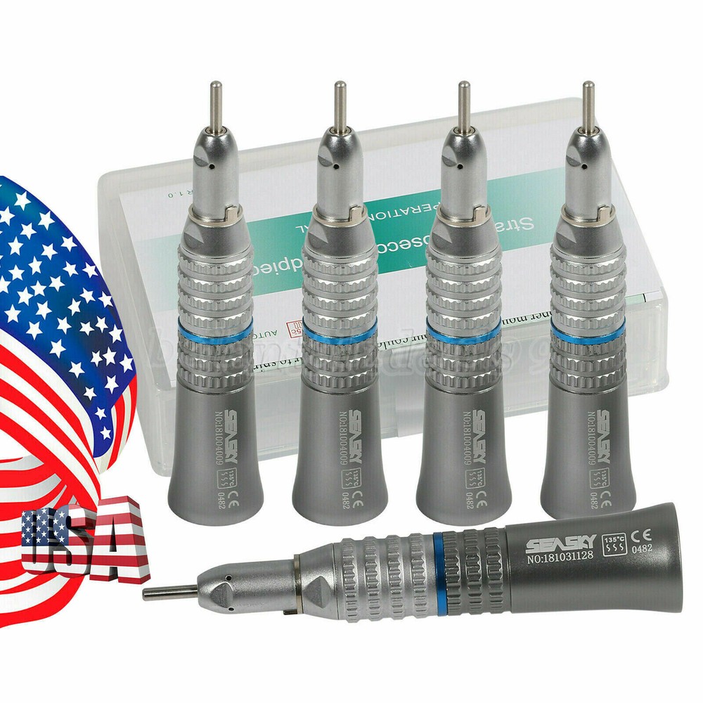 5 Pcs USA NSK Style Dental Slow Low Speed Straight Handpiece Nosecone HP NEW