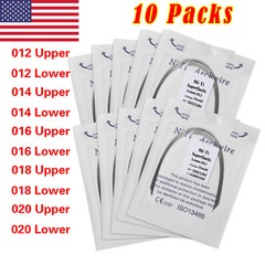 100pcs 10packs Dental Orthodontic Super Elastic Niti Arch Wire Round Ovoid Form