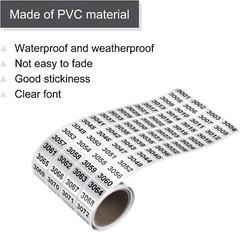 1-10000 Self Adhesive Consecutive Number Inventory Labels Stickers Waterproof