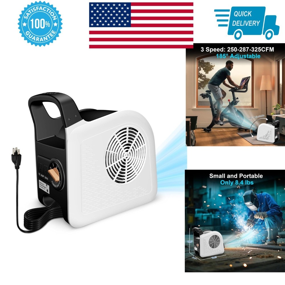 Huilynsen High Velocity Blower Fan – 3 Speed Portable Utility Fan