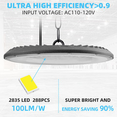 20Pcs 500W UFO Led High Bay Light Commercial Industrial Warehouse Garage Light