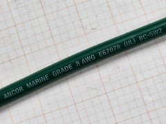 Ancor #8awg Marine Grade Tinned Copper Boat Cable BC-5W2 UL-1426 Green /25ft