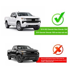 Front Grille for 2019-2022 Silverado 1500 Painted Black