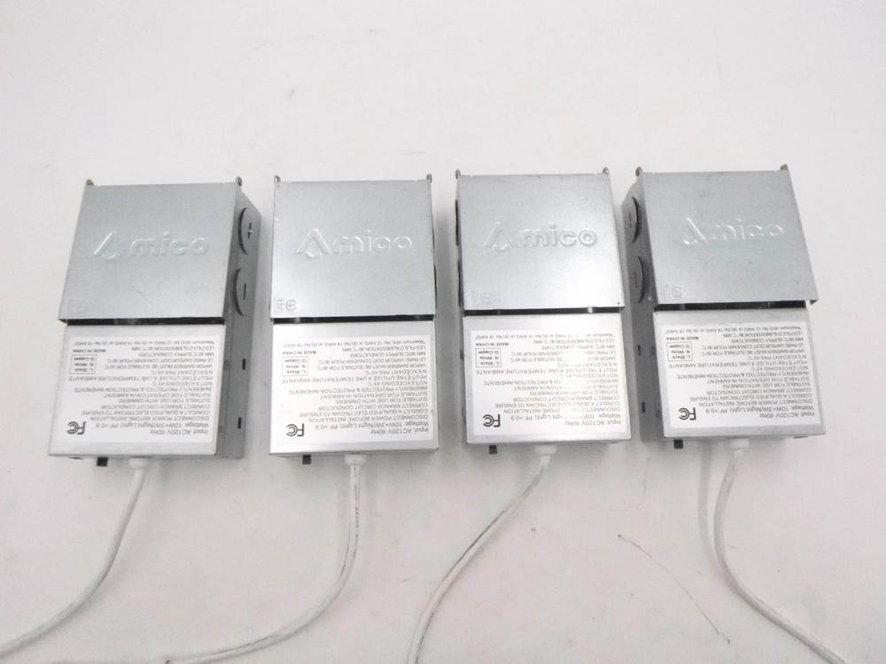 4 Pack Amico Slim Panel 5CCT LED Recessed Downlight Junction Box Only SEE DES