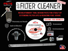 JUNIOR Air Filter Cleaner Tool kit from Pete Industries, LLC SD  AFCJR8-18 