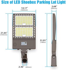 320W LED ShoeBox Area Light 44800 Lumens / 5000K / AC 100-277V NG-NSB-320W NEW!!
