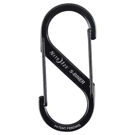 Nite Ize Sb234-03-01 Carabiner Clip, 3-1/2 In., Steel, Black