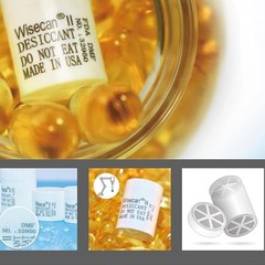 1 Gram 100 Packs Silica Gel Canister Desiccant Capsule Food Pharmaceutical Grade