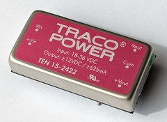 DC/DC Converter TRACO TEN 15-2422 Input 18V-36V / Output ±12V 625mA I/O 1.5kV