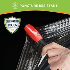 18″ x 1500′ 80 Gauge 192 Rolls Cast Hand Pallet Stretch Wrap Clear Shrink Film
