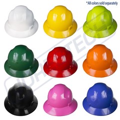 HARD HAT FULL BRIM JORESTECH 4 POINT RATCHET SUSPENSION CONSTRUCTION SAFETY ANSI