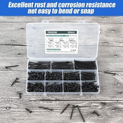 Complete 224-Piece Wood Screw Set – 8 Sizes, Perfect for Cabinets & Furniture