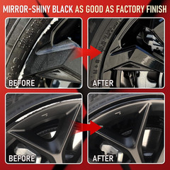 Wheel Scratch Repair Kit, Gloss Black Rim Repair Kit Curb Rash, DIY Alloy Wheel