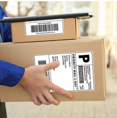 4″x6″ Fanfold Direct Thermal Shipping Labels for Zebra and Rollo 500 PCS
