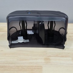 San Jamar SJMR4000TBK Twin 9″ Jumbo Roll Toilet Paper Dispenser Commercial Black