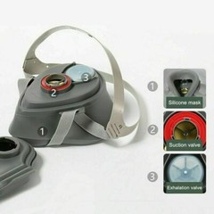 Silicone Half Face Gas Mask Paint Spray Chemical Respirator Reusable 95% Filter