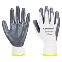 12 Pairs NITRLE Coated Safety Work Gloves Garden Grip Mens Builders Gardening