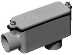 Carlon E986G Electrical PVC 1-1/4″ Type-LB Conduit Body w/ Gasket & Cover C15