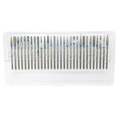 30Pcs/Set Dental The Original Bur Diamond Drill Bit Set Assorted Φ2.35mm 45mm