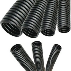 Electriduct 2″ Polypropylene Non-Slit Wire Loom Corrugated Flexible Conduit – 10