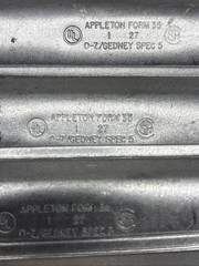 Lot Of 11 Appleton Form 35 1″ 27 Spec 5 Oz/Gedney Conduit Outlet Body Covers