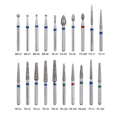 20Packs AZDENT Dental FG Diamond Burs For High Speed Handpiece Medium FG 1.6mm