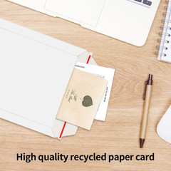Rigid Mailer Self Seal Photo Document Mailers, Stay Flat White Cardboard Shippin