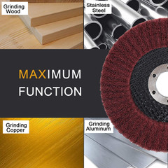 10Pcs 180/320 Grit Nylon Fiber Flap Disc Metal Polishing Wheel, Abrasive Buffing