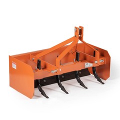 Titan Attachments 3 Point 4FT Rear Box Blade Scraper Grader, Cat 0 and 1
