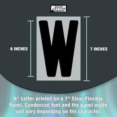 Changeable Outdoor Sign Letters 6” Portable Flex Letters 279 Count Helvetica
