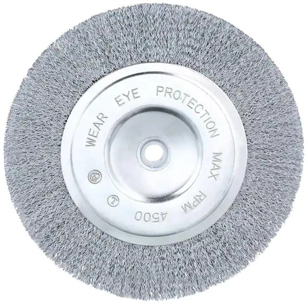 Wire Wheel Brush 8 Inch Coarse Bench Grinder Metal Polishing Tool Accessory NEW