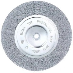 Wire Wheel Brush 8 Inch Coarse Bench Grinder Metal Polishing Tool Accessory NEW