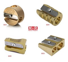 Mobius + Ruppert (M+R) Brass Artists Pencil Sharpener Germany 602-Double Round