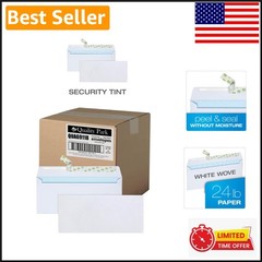 Security-Tinted Redi-Strip Envelopes – 1500 Count, 4.125 x 9.5 for Secure Mail