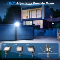10Pack LED Flood Light Outdoor Security Knuckle Mount 15W 1500 Lumens AC100-277V